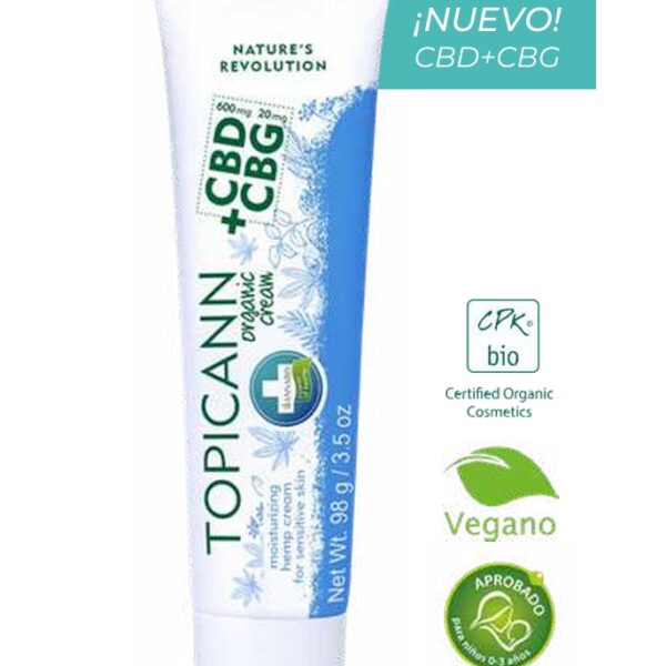 Topicann CBD +CBG Crema Orgánica